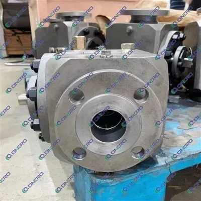 Valvola a sfera con articolazione dall'alto